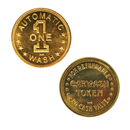 10 x Automatic EXTREME Car Wash Tokens GOLD